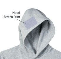 Screen Print Hood Imprint